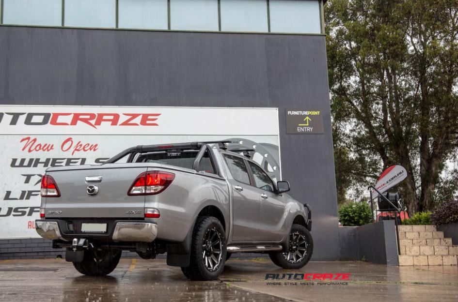 MAZDA BT 50 GD05 MATTE BLACK MILLED ACCENTS