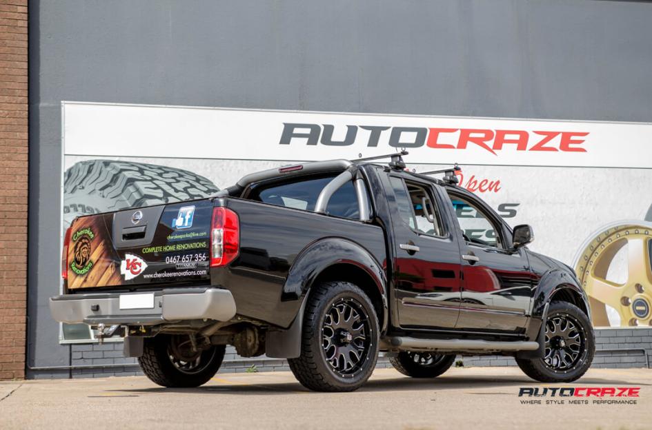 NISSAN NAVARA BUCK 25 XD GLOSS BLACK MILLED ACCENTS