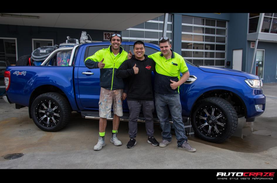 FORD RANGER NUTZ BLACK MACHINED FACE