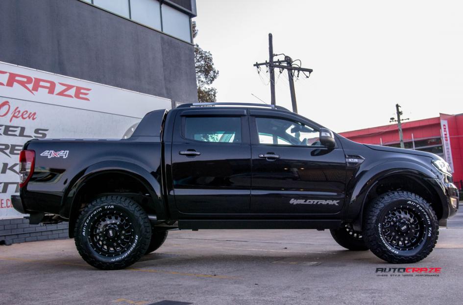 FORD RANGER GD03 GLOSS BLACK MILLED ACCENTS