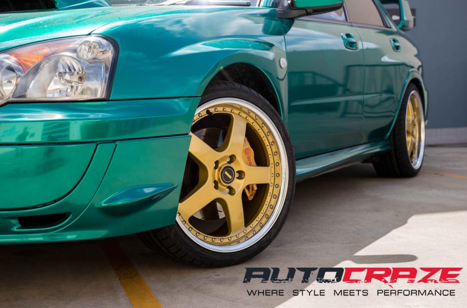SUBARU WRX FR 1 GOLD POLISH LIP