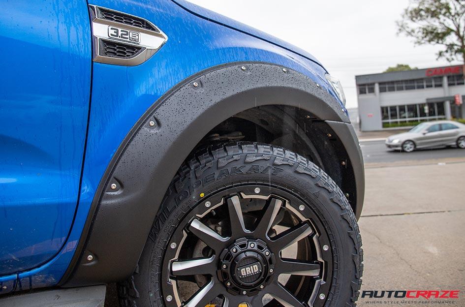FORD RANGER GD05 MATTE BLACK MILLED ACCENTS