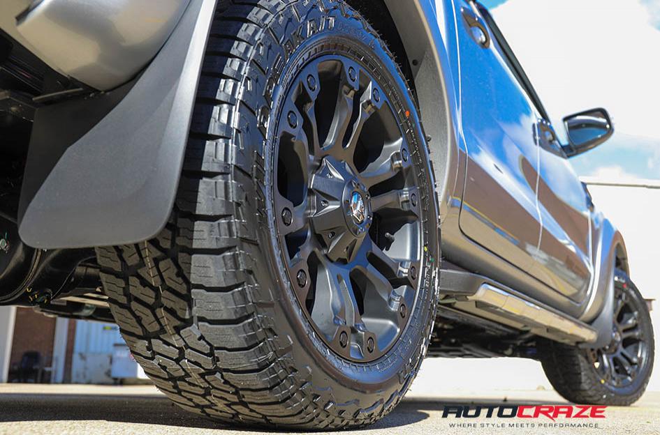 FORD-RANGER-VAPOR-BLACK-MACHINED-WITH-DARK-TINT