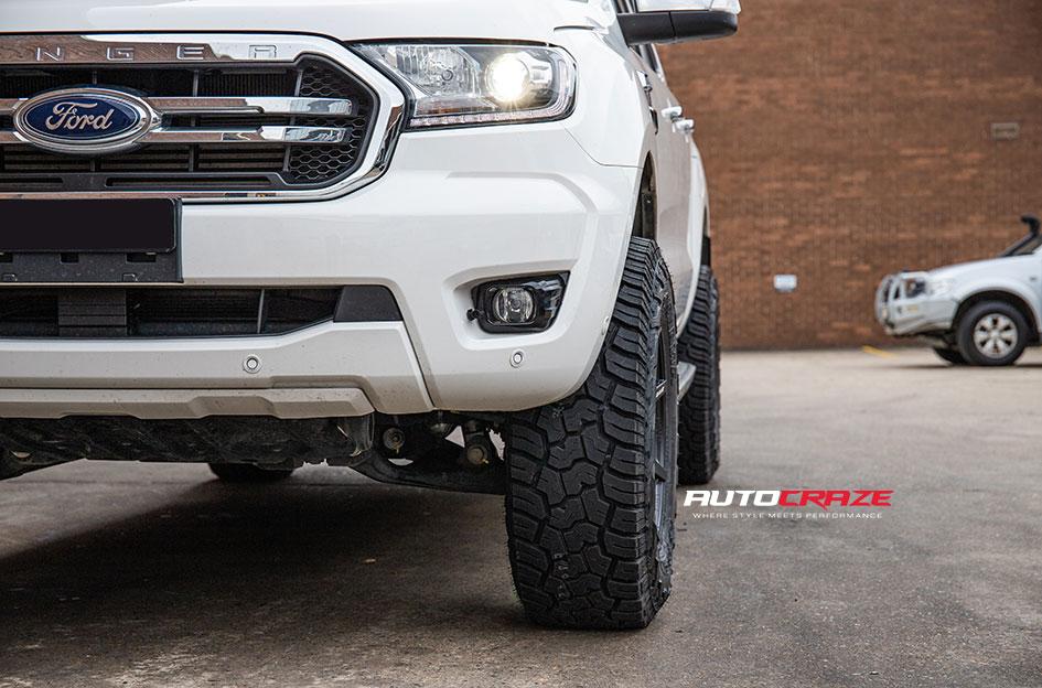 FORD RANGER AVALANCHE MATTE BLACK FRONT MILLED
