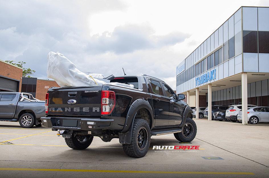 FORD RANGER ANZA MATTE ANTHRACITE WITH BLACK RING