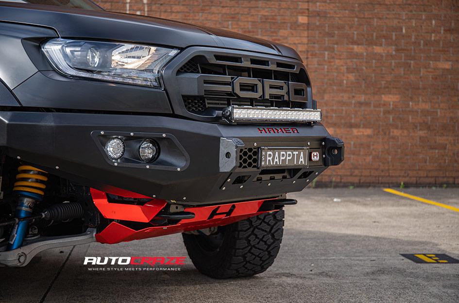 FORD RANGER RAPTOR BEAST BLACK MACHINED WITH DARK TINT