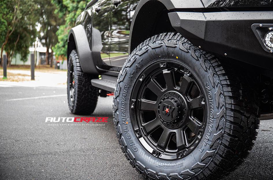 FORD RANGER RAPTOR KMC GAUNTLET XD852 SATIN BLACK