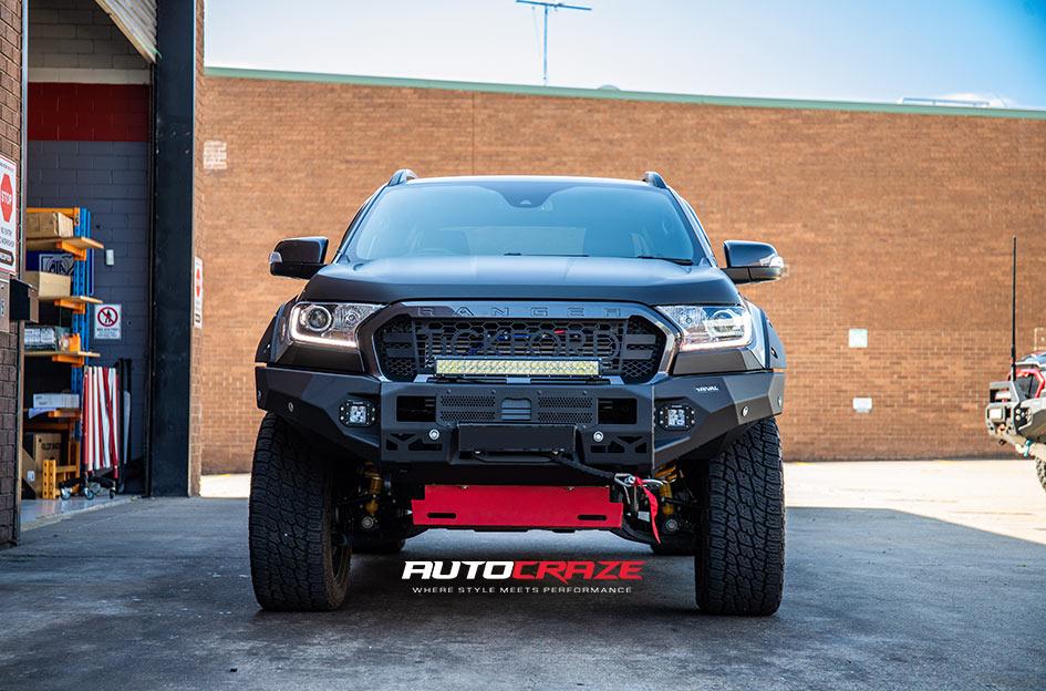 FORD RANGER CONTRA MATTE BLACK MILLED