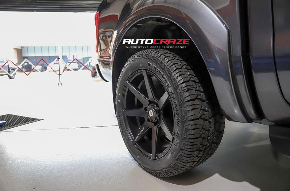 FORD RANGER AVALANCHE MATTE BLACK FRONT MILLED
