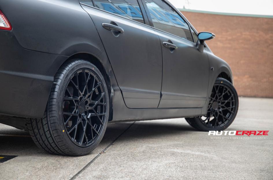 HONDA CIVIC SEBRING MATTE BLACK