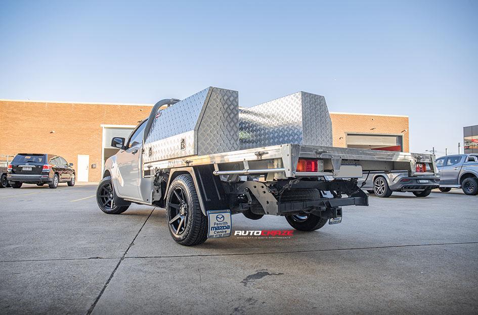 MAZDA BT 50 AVALANCHE MATTE BLACK FRONT MILLED