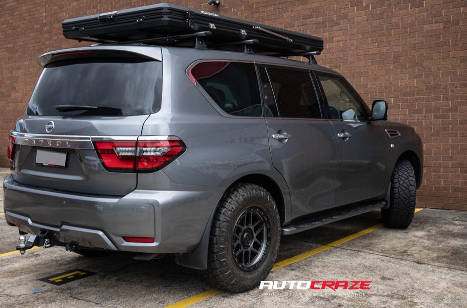 NISSAN PATROL MESA KM544 SATIN BLACK GREY TINT