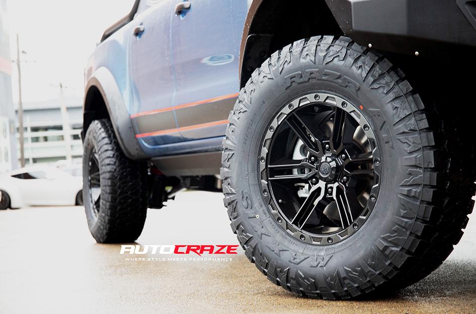 FORD RANGER RAPTOR RAILCAR 6 SATIN BLACK
