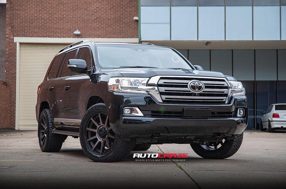 TOYOTA LANDCRUISER OUTBREAK SATIN BLACK GREY TINT