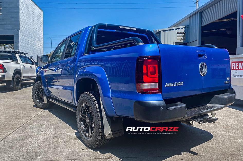 VOLKSWAGEN AMAROK T01 SATIN BLACK WITH CHROME INSERTS