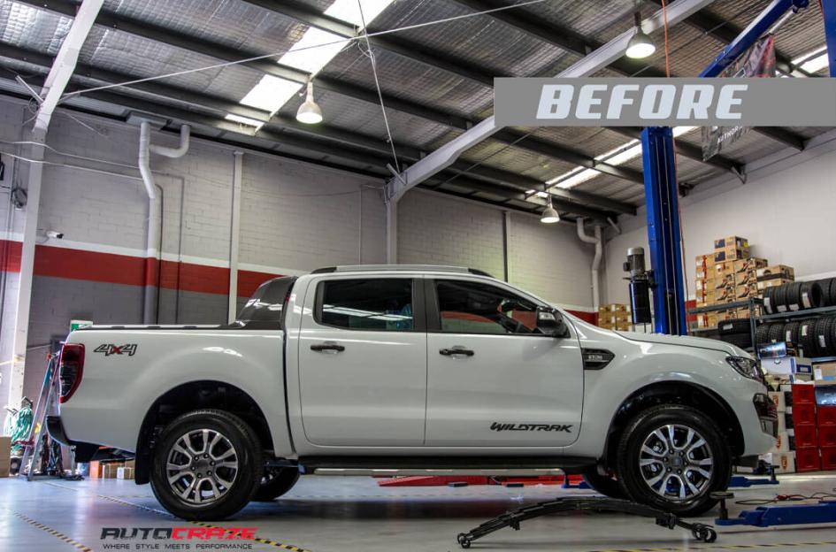 FORD RANGER GD06 MATTE BLACK MACHINED FACE WITH DARK MATTE TINT