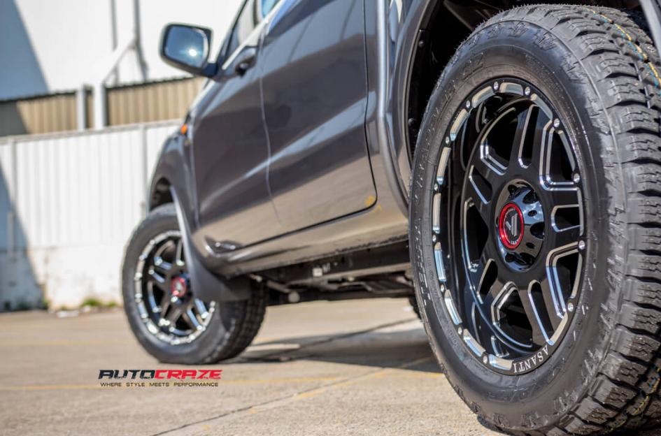 FORD RANGER AB809 GLOSS BLACK MILLED