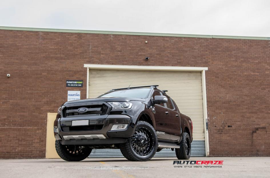 FORD RANGER GD03 GLOSS BLACK MILLED ACCENTS