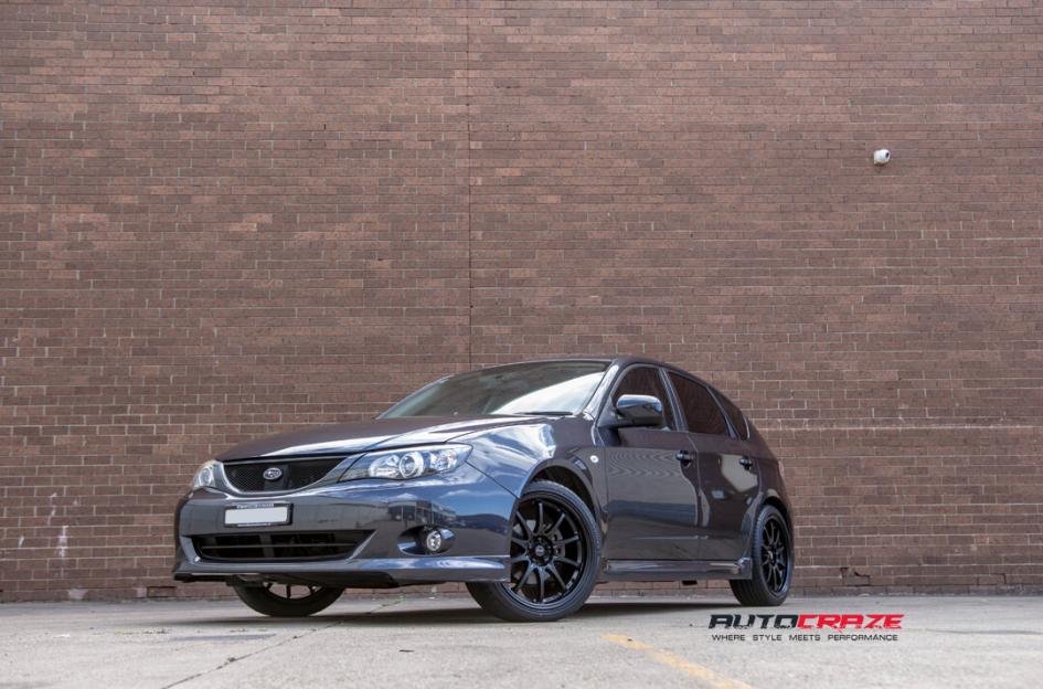 SUBARU IMPREZA ROTATE MATTE BLACK 