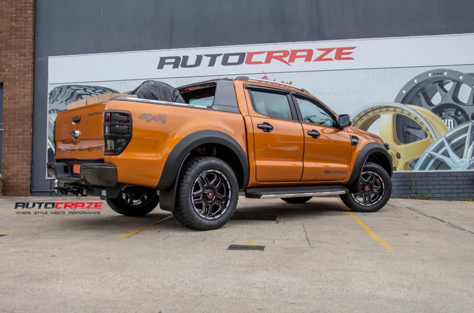 FORD RANGER AB809 GLOSS BLACK MILLED