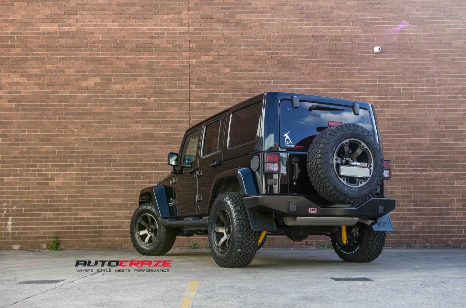 JEEP WRANGLER BEAST BLACK MACHINED WITH DARK TINT 5