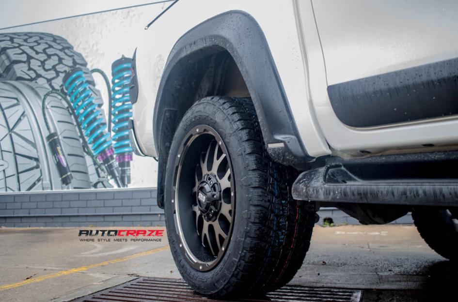 TOYOTA HILUX N80 4WD GD02 MATTE BLACK MACHINED FACE 