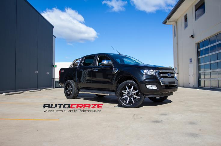FORD RANGER MAVERICK BLACK MACHINED FACE