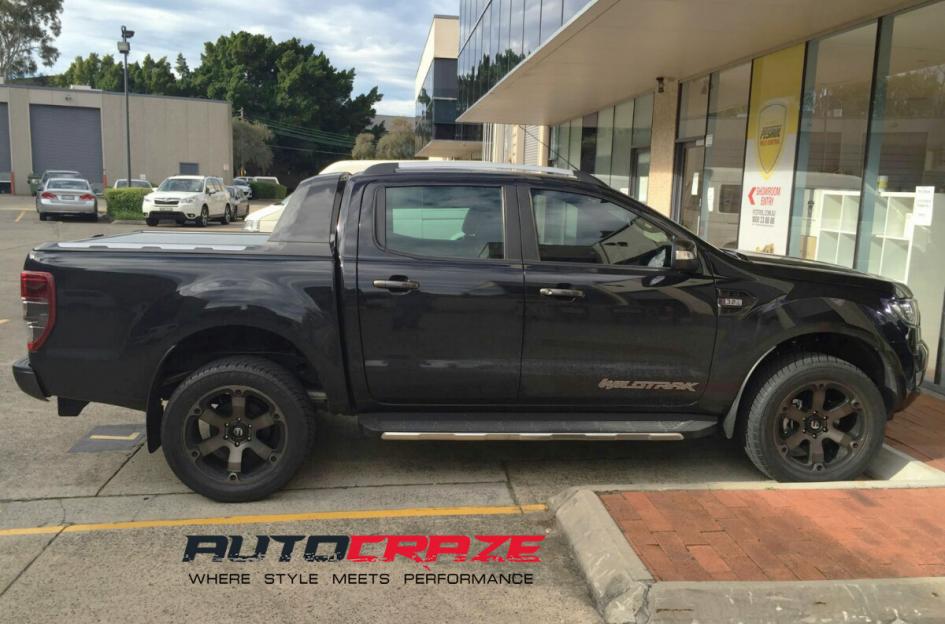 FORD RANGER BEAST BLACK & MACHINED WITH DARK TINT