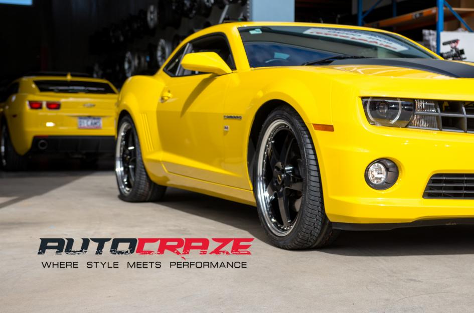 CHEVROLET CAMARO FR BLACK MACHINED LIP