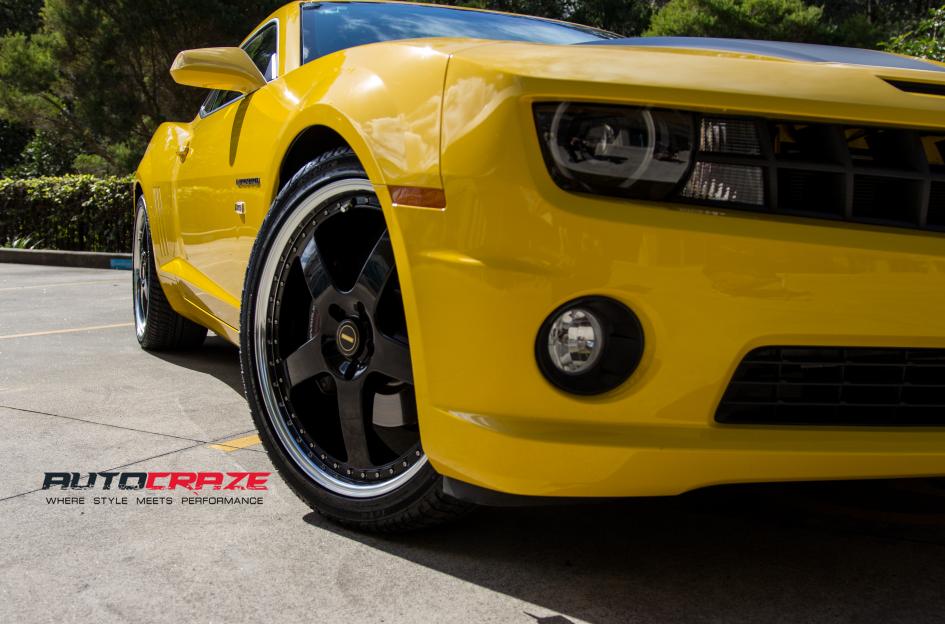 CHEVROLET CAMARO FR BLACK MACHINED LIP
