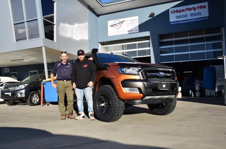 FORD RANGER BEAST BLACK & MACHINED WITH DARK TINT