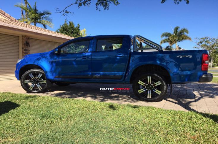 HOLDEN COLORADO CYCLONE GLOSS BLACK MACHINED FACE