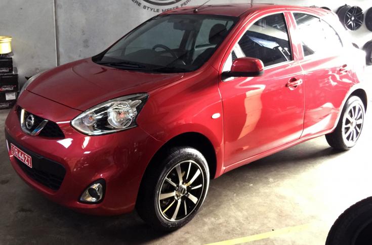 NISSAN MICRA DECOY GLOSS BLACK MACHINED FACE