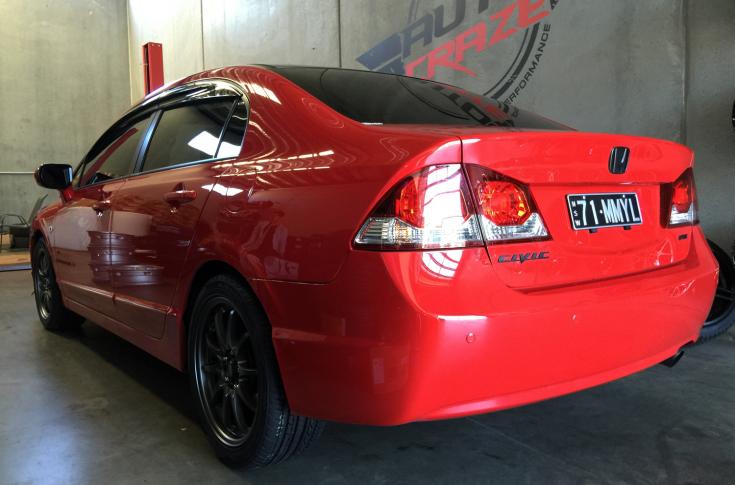 HONDA CIVIC 5 STUD ROTATE MATTE BLACK