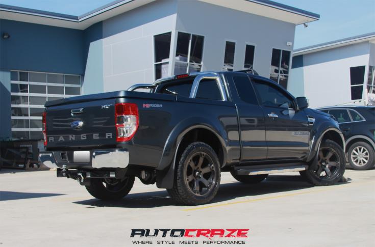 FORD RANGER BEAST BLACK & MACHINED WITH DARK TINT