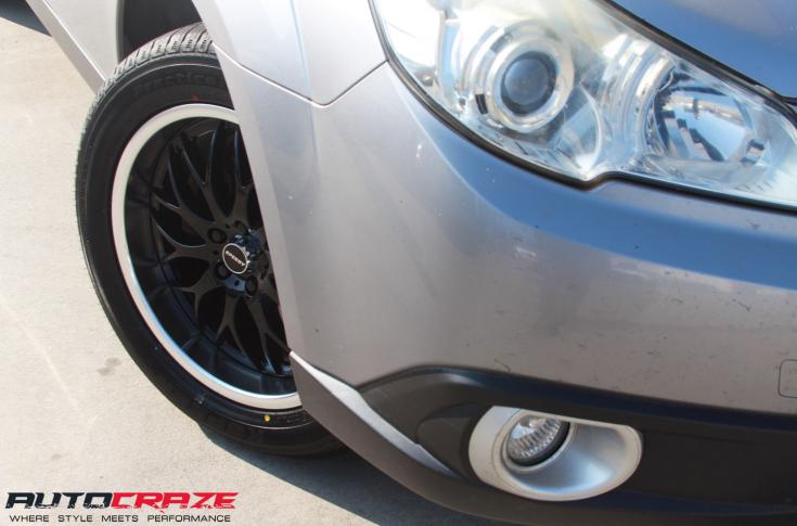 SUBARU OUTBACK CHEETAH GLOSS BLACK POLISH LIP