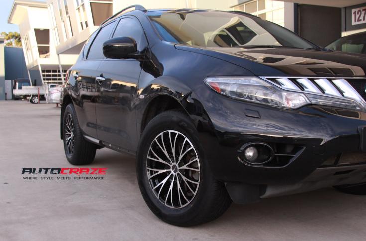 NISSAN MURANO ASPIRE BLACK MACHINED FACE