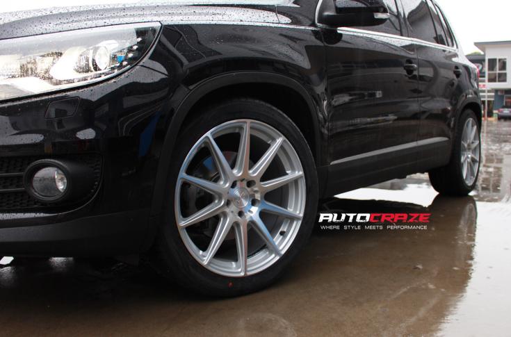 VOLKSWAGEN TOUAREG ESSEN SILVER MACHINED FACE