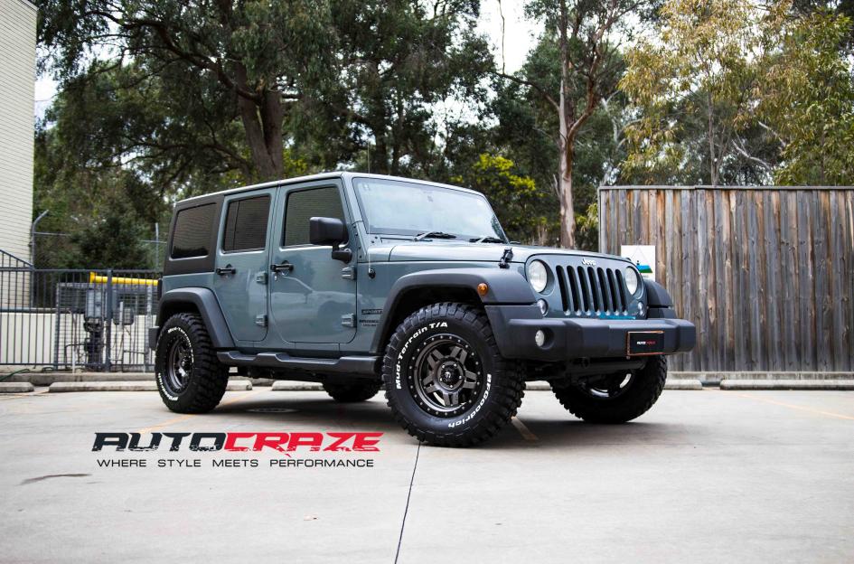 JEEP WRANGLER ANZA MATTE ANTHRACITE WITH BLACK RING