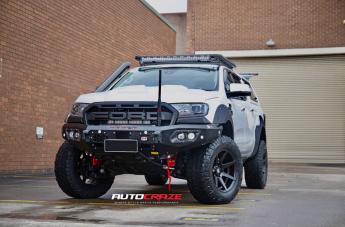 FORD RANGER AVALANCHE MATTE BLACK FRONT MILLED