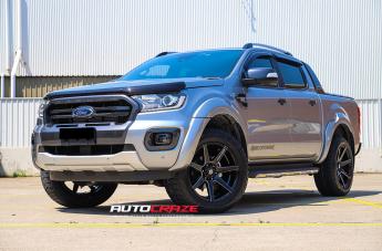 FORD RANGER AVALANCHE MATTE BLACK FRONT MILLED