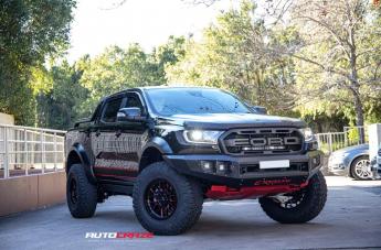 FORD RANGER RAPTOR CHAOS GLOSS BLACK RED MILLED