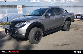 MITSUBISHI TRITON SCYTHE GLOSS BLACK MILLED ACCENTS