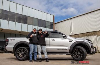 FORD-RANGER-VAPOR-BLACK-MACHINED-WITH-DARK-TINT