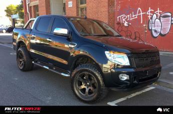 FORD RANGER BEAST BLACK MACHINED WITH DARK TINT