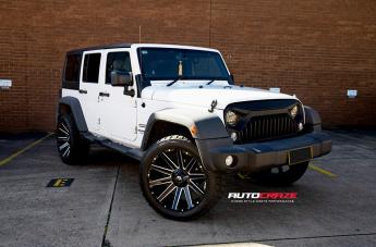 JEEP WRANGLER CONTRA MATTE BLACK MILLED