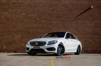 MERCEDES-C-CLASS-SURGE-MATTE-BLACK-TINTED-FACE