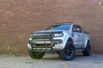 FORD RANGER HOSS XD II SATIN BLACK DARK TINT