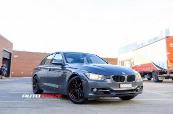 BMW F30 REDBACK PIANO BLACK RED UNDERCUT