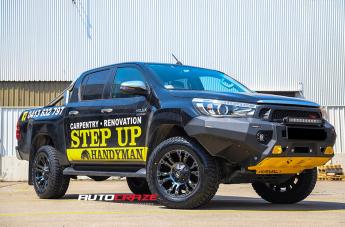 TOYOTA HILUX N80 4WD VAPOR BLACK MACHINED WITH DARK TINT